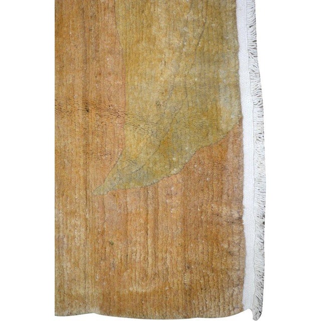 Vintage Chinese Art Deco Hand Knotted Wool Rug, 7'9x9'1 For Sale - Image 4 of 6