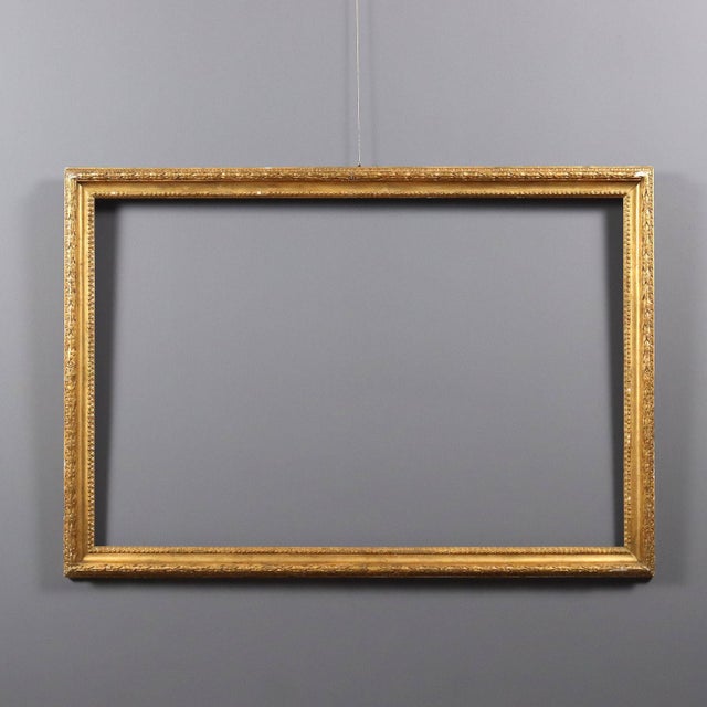 Carved and Gilded Wooden Frame For Sale - Image 10 of 10