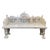 Royal Carved White Marble Garden Bench For Sale