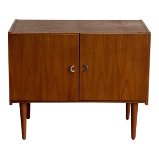 Denka Teak Cabinet Wooden Small Storage Small Denmark 1970s For Sale