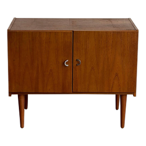 Denka Teak Cabinet Wooden Small Storage Small Denmark 1970s