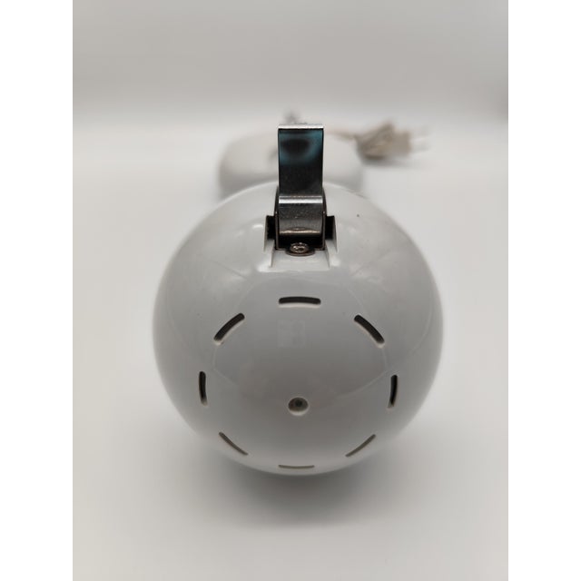 Vintage Space Age Telescopic Table Lamp in White by Hustadt-Leuchten, 1970 For Sale - Image 6 of 10