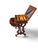 19th Century 19th Century, American Victorian Walnut, Sewing Table Refurbished. For Sale - Image 5 of 15