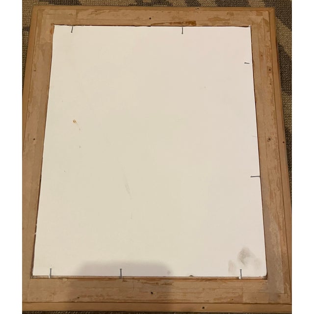 Mid-Century Modern 1970’s Original Abstract Painting Mid Century Modern Frame For Sale - Image 3 of 4
