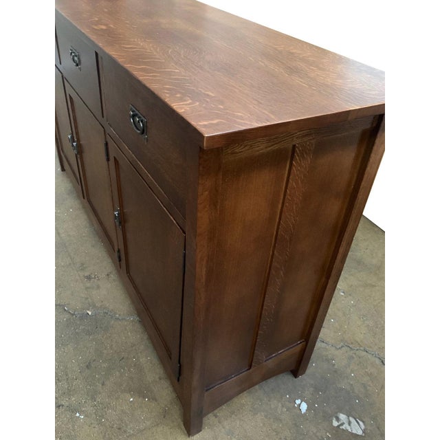 Mission 3 Door & 3 Drawer Sideboard - 70" - Micheal Cherry For Sale - Image 12 of 18