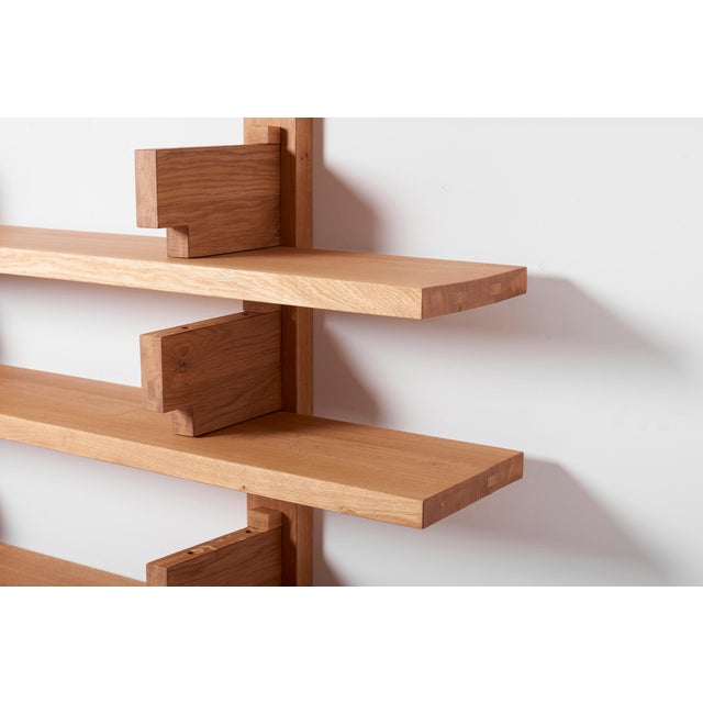 Not Yet Made - Made To Order French Oak B17 Bibliothèque Wall Unit Shelf by Pierre Chapo For Sale - Image 5 of 8