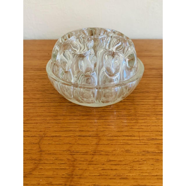 Glass Vintage French Flower Frog Vases with Pewter Holders, 1960s, Set of 2 For Sale - Image 7 of 18