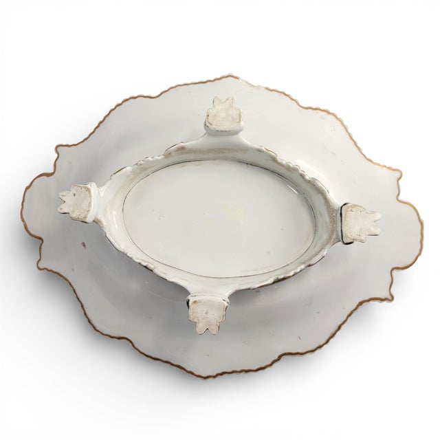 Presentation Dish with Twin Handles by Chamberlain's Worcester, 1820 For Sale - Image 5 of 8
