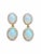 Modern Natural Opal 4.44cts & Diamond 0.53cts Earring in 14k Gold For Sale - Image 3 of 8