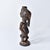 Hand-carved wood Kusu figure with distinct body markings and influence from their Songye and Hemba neighbors. This unique,...