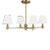 Alexa Hampton by Visual Comfort Studio Paisley Medium Chandelier, Burnished Brass For Sale