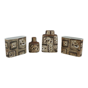 1960's Ceramic Vases by Nils Thorsson for Royal Copenhagen- Set of Four