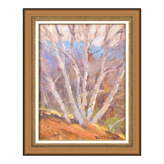 Late 20th Century Vermont Birches, Robert C Gruppe For Sale
