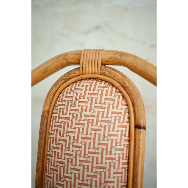 Wood Vintage Italian Bamboo Chairs, 1980s, Set of 8 For Sale - Image 7 of 14