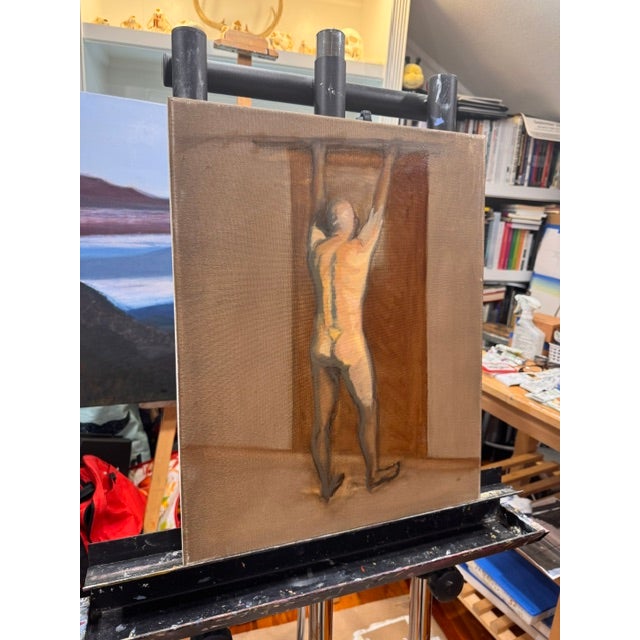 John at the Threshold, Oil on Canvas, by Kathleen Varadi For Sale - Image 4 of 8