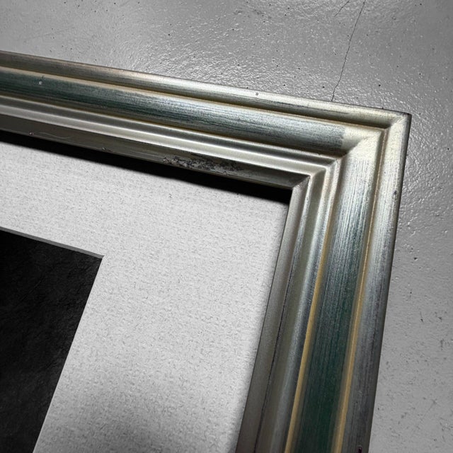 Black Kazuo, Dancing Woman in Kimono, 1970s, Ink Painting on Kōzo Washi Paper, Framed For Sale - Image 8 of 10