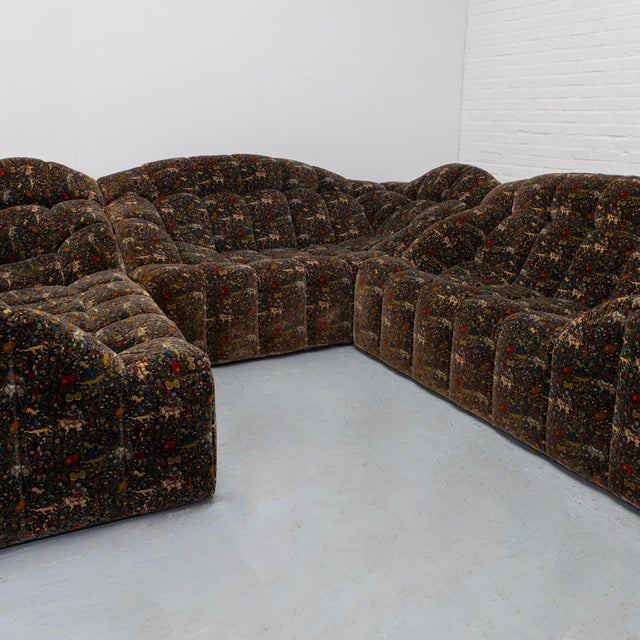 Modular Persian Sofa in Fabric, 1980s, Set of 3 For Sale - Image 4 of 15