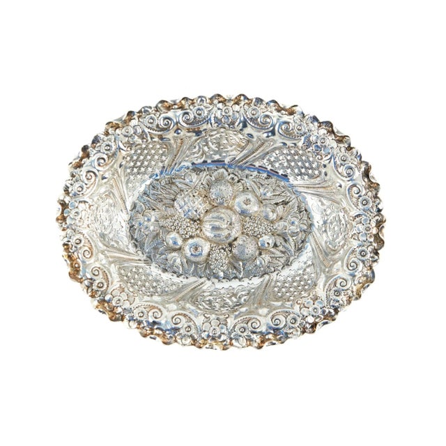 Antique Victorian Silver Bon Bon Bowl, 1894 For Sale - Image 4 of 9