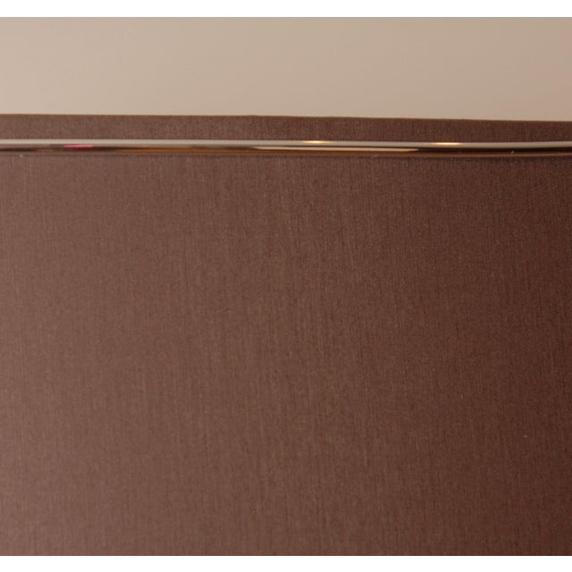 1980s Vintage Chrome Table Lamps Faux Horn Silver Marble Base Modern Table Lamps a Pair For Sale - Image 5 of 11