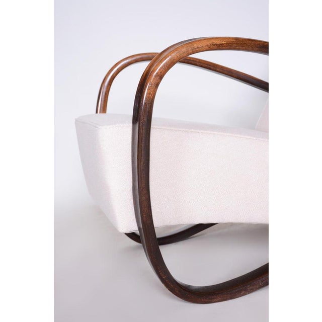 Art Deco Beech H-269 Armchair from Jindrich Halabala, Czechoslovakia, 1930s For Sale - Image 9 of 13