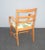 1980s Vintage Mid Century Danish Modern Side Chair with Curved Armrests For Sale - Image 5 of 13
