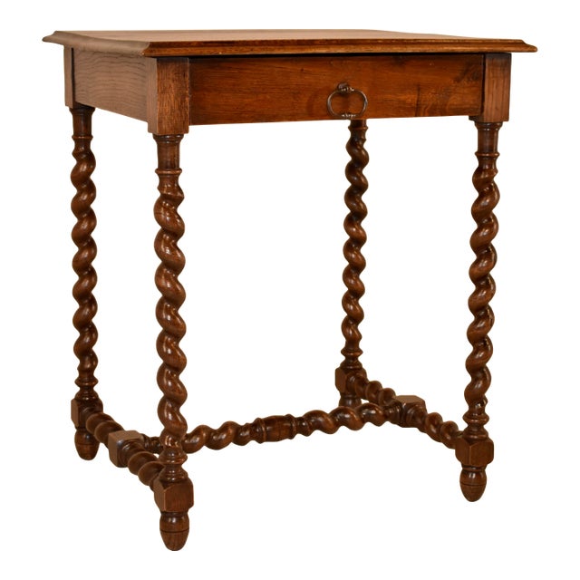 19th Century Oak Side Table From England For Sale