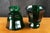 Emerald 2 Currey and Company Columbia Collection Emerald Green Faceted Glass Vases Pair For Sale - Image 8 of 8