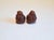 Pair of Hand-Carved East Asian Wooden Bird Sculptures, Wabi-Sabi Folk Art Object For Sale In Cleveland - Image 6 of 11