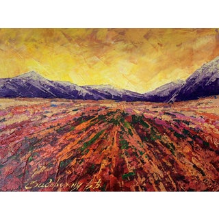 Oil Painting Mountain Sunset v. Zadorozhnya For Sale