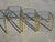 Metal Nesting Tables in Gilt Metal and Tempered Glass, 1990s, Set of 3 For Sale - Image 7 of 18