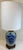 Late 19th Century Late 19th Century Blue and White French Porcelain Table Lamp With White Shade For Sale - Image 5 of 14