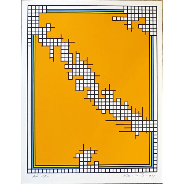 Nicholas Krushenick Serigraph "Untitled (Wire Mill Variant)" For Sale In San Francisco - Image 6 of 6