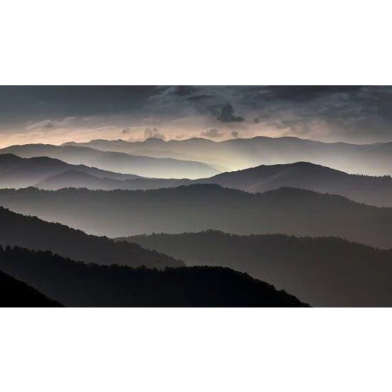 Mountain Landscape at Dusk' Contemporary Archival Color Photograph Print From the Original Negative by Orkhan Aslanov - 20x16 For Sale