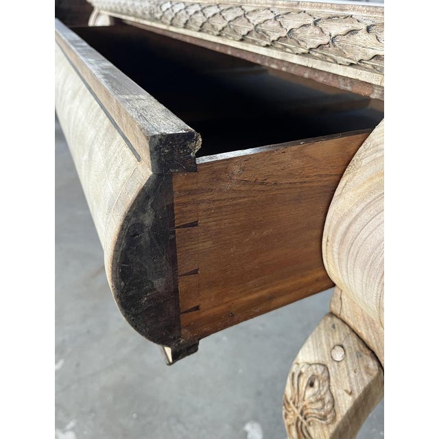 English Regency Console Table in Bleached Mahogany For Sale - Image 12 of 17