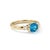 Contemporary Swiss Blue Topaz Stacking Ring - December Birthstone Ring Us 7 For Sale - Image 3 of 3