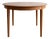 Vintage Danish Round Table with Shaped Edge, 1950s For Sale