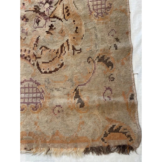 Textile Early 20th Century Antique Abstract Bessarabian Kilim Rug For Sale - Image 7 of 9