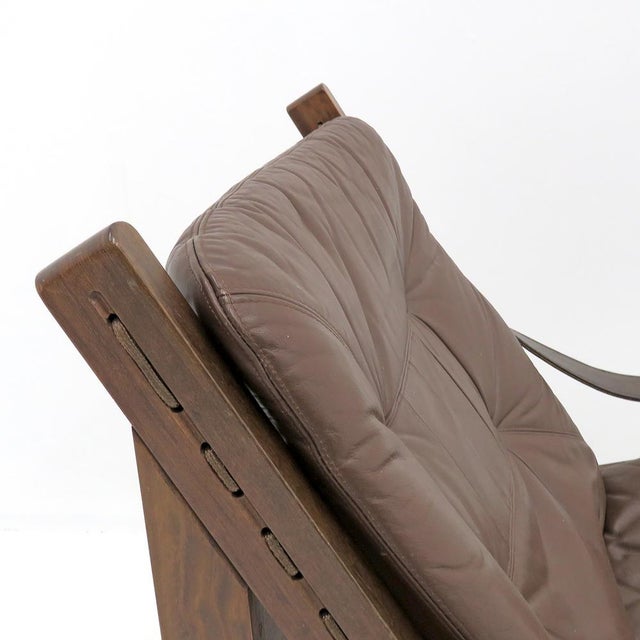 Torbjørn Afdal Leather Arm Chairs, 1960s For Sale - Image 9 of 10