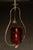 Mid 20th Century Mid-Century Brass Pendant Lamp With Cranberry Glass Shade For Sale - Image 5 of 5