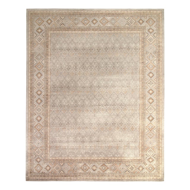 Rug & Kilim’s Oversized Traditional Fleur Rug in Beige, 12x15 For Sale In New York - Image 6 of 6
