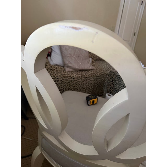 Ivory Barbara Barry Bracelet Chair For Sale - Image 8 of 9