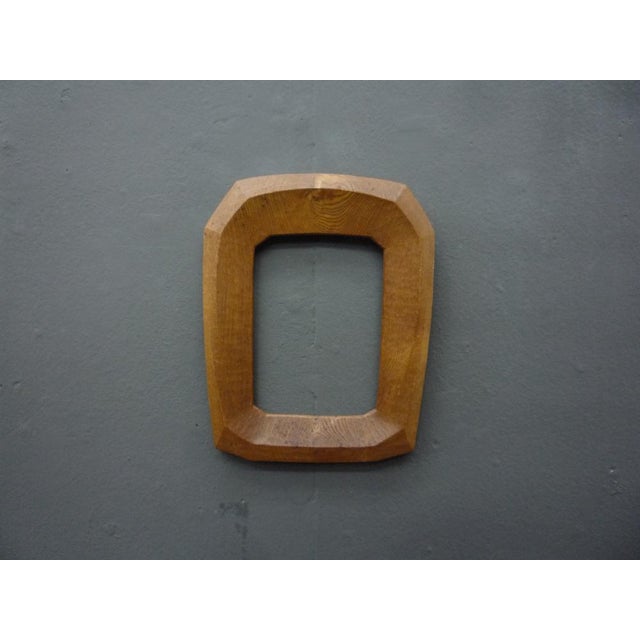 Wood Anthroposophical Oak Wood Picture Frame, 1940s For Sale - Image 7 of 7