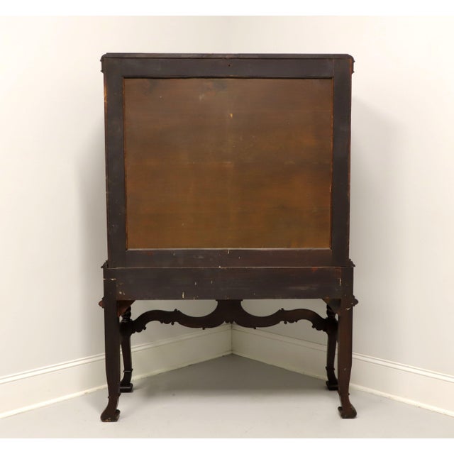 Rockford Antique Carved Walnut French Gothic China Display Cabinet For Sale - Image 4 of 12