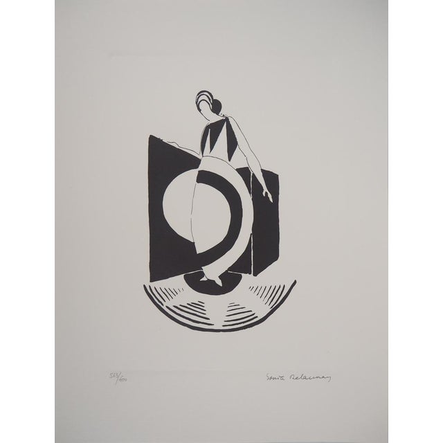 After Sonia Delaunay, Abstract Composition, 1994, Lithograph, Set of 4 For Sale - Image 6 of 18