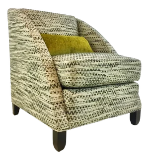 Hickory White Modern Green and Ivory Club Chair 5506-01