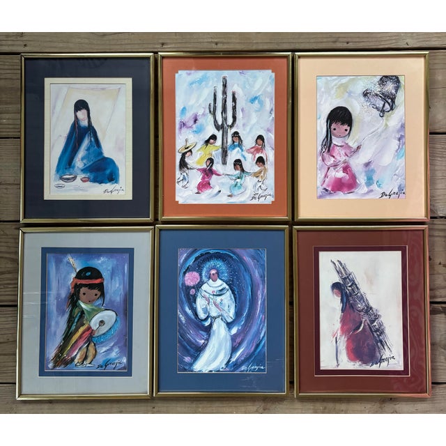 A delightful collection of six vintage Ted DeGrazia prints celebrating the artist’s beloved Southwestern aesthetic....