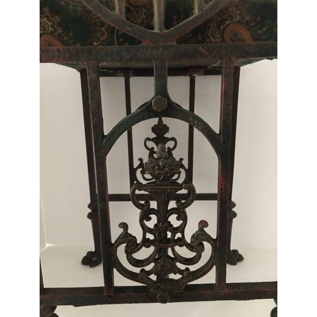 Gray Art Deco Iron Telephone Chair For Sale - Image 8 of 12