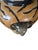 Goldenrod Zebra Animal Print Ceramic Vase With Elephant Ring Pulls For Sale - Image 8 of 8