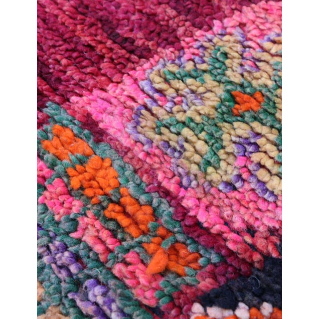 Moroccan Vintage Boujad Rug - 9.6 X 6.1 Ft For Sale - Image 4 of 5