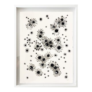 Minimalist Black & White Botanical Abstract, Framed by Jake Poser For Sale